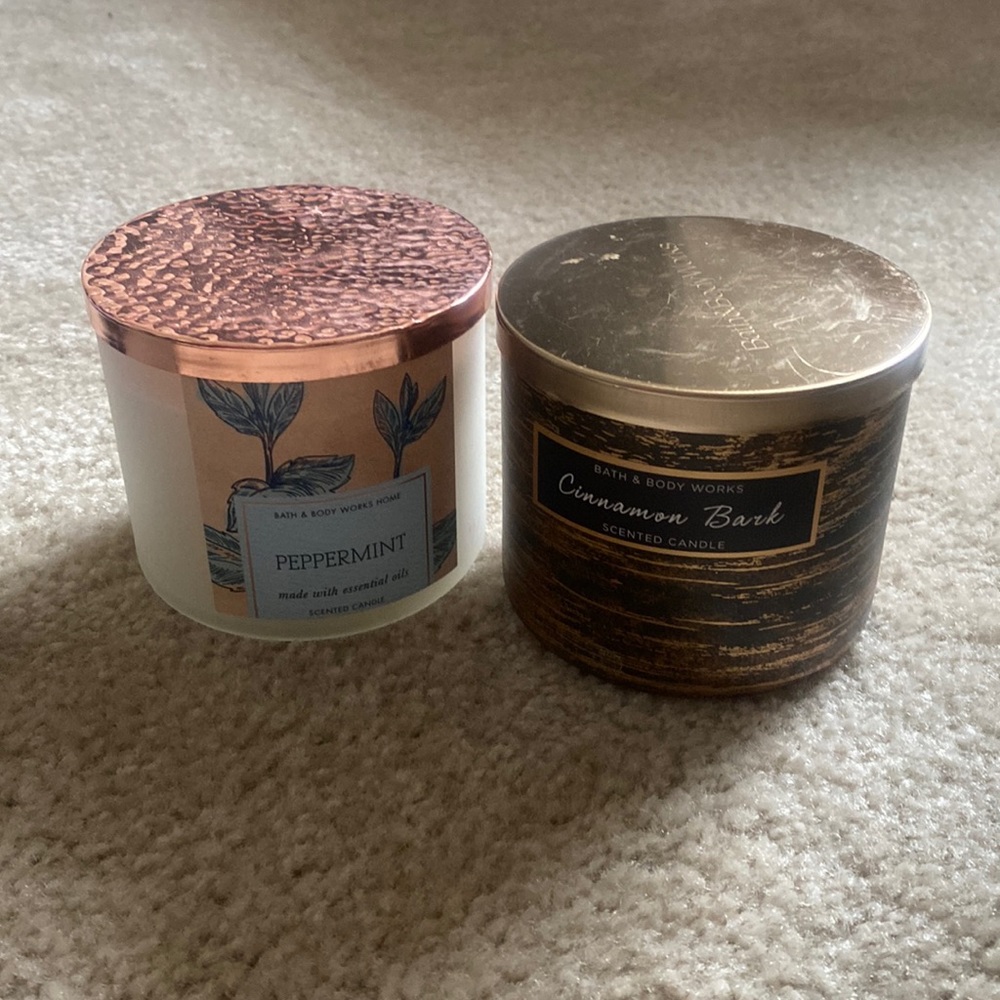 Peppermint + Cinnamon Bark Bath and Body Candles